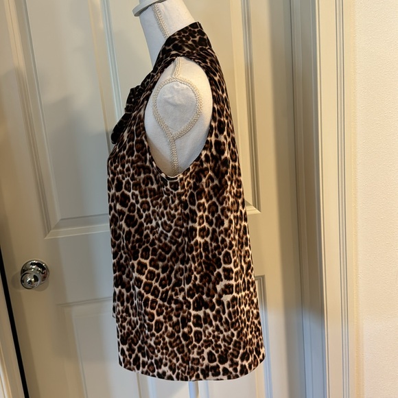 Animal print sleeveless blouse, M - Picture 2 of 11